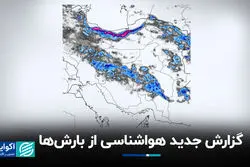 گزارش جدید هواشناسی از بارش‌ها 