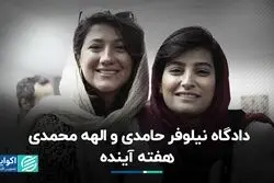 دادگاه نیلوفر حامدی و الهه محمدی، هفته آینده