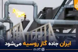 ایران جاده گاز روسیه می شود