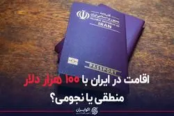 اقامت ۱۰۰ هزار دلاری در ایران ارزان است یا نجومی؟