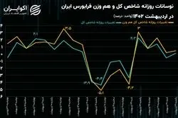 فرابورس در اردیبهشت 1402؛ رشد شاخص هم‌وزن با ریزش شاخص کل