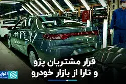فرار مشتریان پژو و تارا از بازار خودرو
