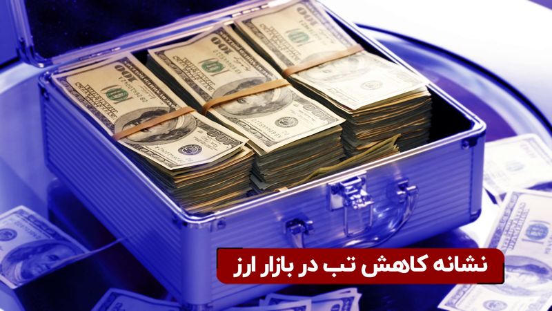 نشانه کاهش تب در بازار ارز 