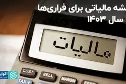 نقشه مالیاتی برای فراری‌ها در سال 1403/ دانه‌درشت‌ها زیر ذره‌بین می‌روند