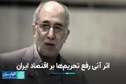 اثر آنی رفع تحریم‌ها بر اقتصاد ایران