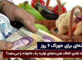 یارانه ‌ای برای خوراک ۶ روز