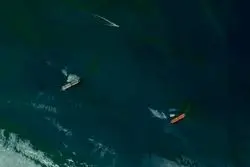 اولین تصاویر ماهواره‌ای از نفت‌کش‌های آمریکایی توقیف شده در بندرعباس