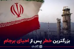 بزرگترین خطر پس از احیای برجام