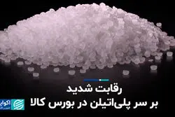 رقابت شدید بر سر پلی‌اتیلن در بورس کالا