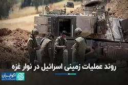 روند عملیات زمینی اسرائیل در نوار غزه