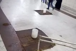 واکنش به چکه کردن سقف یکی از ایستگاه های مترو