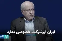 امکان تشکیل شرکت خصوصی بزرگ در ایران وجود ندارد