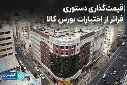قیمت گذاری دستوری، فراتر از اختیارات بورس کالا