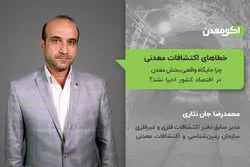 خطاهای اکتشافات معدنی