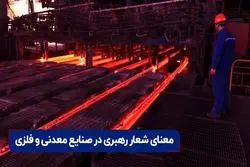 معنای شعار رهبری در صنایع معدنی و فلزی