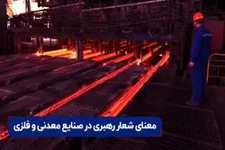 معنای شعار رهبری در صنایع معدنی و فلزی