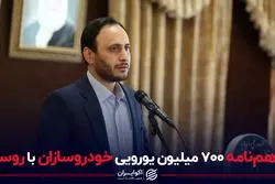 تفاهم نامه ۷۰۰ میلیون یورویی خودروسازان با روسیه