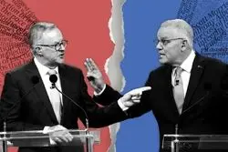 سقوط یک بولدوزر: رونمایی از ترامپ و بایدن استرالیا