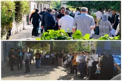 تجمع اعتراضی سهامداران در مقابل سازمان بورس +عکس