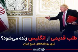 طلب قدیمی از انگلیس زنده می‌شود؟/ پادکست برنامه صبحگاهی مرور روزنامه امروز پنجشنبه ۲۷ آبان ۱۴۰۰