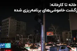از خانه تا کارخانه: بازگشت خاموشی‌های برنامه‌ریزی شده
