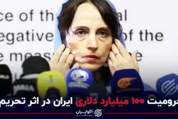 محرومیت 100 میلیارد دلاری ایران در اثر تحریم ها