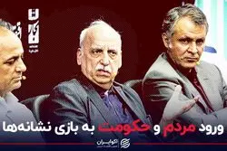 ورود مردم و حکومت به بازی نشانه ها