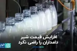 ابلاغ افزایش قیمت شیر خام، دامداران را راضی نکرد
