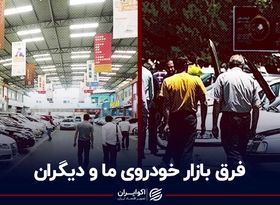 فرق بازار خودروی ما و دیگران