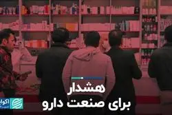 هشدار برای صعنت دارو