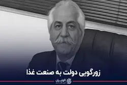 زورگویی دولت به صنعت غذا
