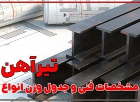 معرفی انواع تیرآهن به‌همراه مشخصات فنی و جدول وزنی