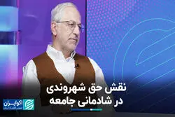نقش حق شهروندی در شادمانی جامعه