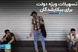 تسهیلات ویژه دولت برای بیکار شدگان