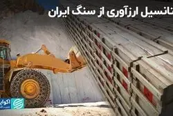 پتانسیل ارزآوری از سنگ ایران