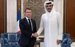  امیر قطر و مکرون درباره ایران گفت و گو کردند
