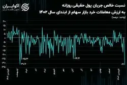 رکورد شدت فرار حقیقی‌ها از بازار سهام شکست!/ یک سوم معاملات به خروج سرمایه منتهی شد!