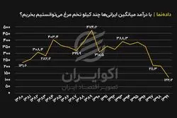 با درآمد میانگین ایرانی‌ها چند کیلو تخم مرغ می‌توانستیم بخریم؟