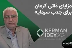 مزایای ذاتی کرمان برای جذب سرمایه