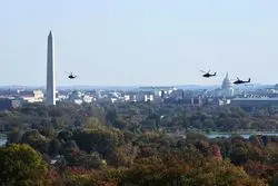 ورود یک هواپیما به حریم هوایی واشنگتن‌دی‌سی / جت‌های ارتش به پرواز درآمدند