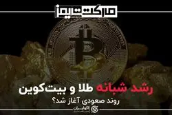 رشد شبانه طلا و بیت‌کوین