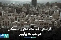 افزایش قیمت دلاری مسکن در میانه پاییز