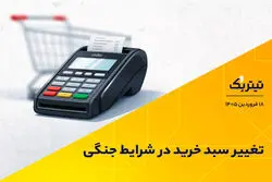 تغییر سبد خرید در سایه جنگ