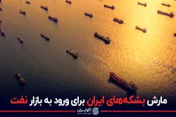رژه بشکه‌های نفت ایران روی دریا