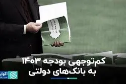 کم‌توجهی بودجه 1403 به بانک‌های دولتی