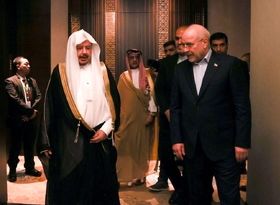 قالیباف در دیدار رئیس مجلس عربستان: پیشرفت جهان اسلام در گرو همکاری تهران-ریاض است