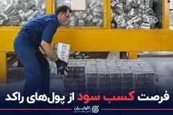 فرصت کسب سود از پول های راکد