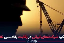 عملکرد شرکت های ایرانی در رقابت بالادستی نفت