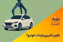 تیتر یک | تغییر کاربری واردات خودرو؟