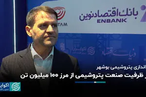 عبور ظرفیت صنعت پتروشیمی از مرز ۱۰۰ میلیون تن با راه‌اندازی پتروشیمی بوشهر 